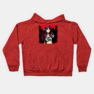 Revy the bounty hunter in black lagoon island Kids Hoodie